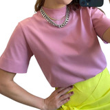Tshirt Feminina Blusa Gola