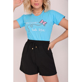 Tshirt Feminina Estampa Casual