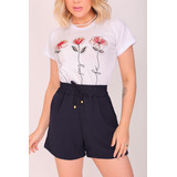 Tshirt Feminina Estampa Casual