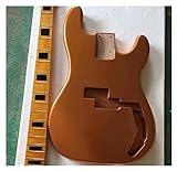 Tsts Kit De Guitarra Alder Wood P Bass Corpo E Bass Maple 20 Fret Neck Com Fretes De Aço Inoxidável Kit Guitarra Inacabado