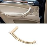 TTCR II Para BMW X5 X6 Alça De Puxador De Porta Suporte Maçaneta De Porta Interior Suporte Interno Traseira Esquerda Guarnição De Braço Da Porta Do Lado Do Passageiro Serve Em BMW X5 E70 2007 2013 E X6 E71 2008 2014 Bege Esquerda