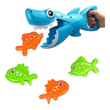 Tubarão Pega Peixe Brinquedo Para Piscina Banho Baby Shark