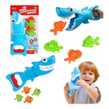 Tubarão Pega Peixinhos Brinquedo Infantil Banho Baby Shark