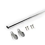 Tubo Cabideiro 95cm Oval Arara Para Guarda Roupas