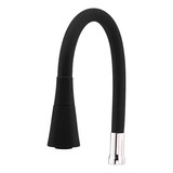 Tubo Cano 2 Jatos Para Torneiras Gourmet Flexível Preto 3 4