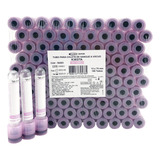 Tubo Coleta A Vacuo Edta K3 roxo 4ml 13x75mm C 100