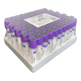 Tubo Coleta Vácuo Vidro Roxo Edta K2 De 2ml 100 Unidades