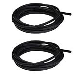 Tubo De Ar Padrão JIH 7 6 M Preto Para Aquários Terrários E Hidropônicos JIH 25FT Black X 2