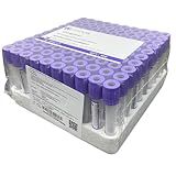 Tubo De Coleta Com EDTA K3  Roxo  4mL 13x75mm 100un   First FL5 1304S