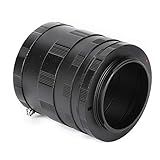 Tubo De Extensão De Montagem 7 × 7 × 7 × 7 Profissional De Metal Preto Macro Fotografia Adaptador Tubo Adaptador Lente Close Up Para Câmera Sem Espelho E Montagem