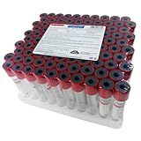 Tubo De Vidro Para Coleta De Sangue A Vácuo Ativador De Coágulo 10 Ml CRAL 100 Unidades