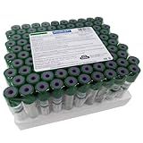 Tubo De Vidro Para Coleta De Sangue A Vácuo Heparina De Sódio 4 Ml CRAL 100 Unidades