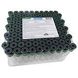 Tubo De Vidro Para Coleta De Sangue A Vácuo Heparina De Sódio 9 Ml CRAL 100 Unidades