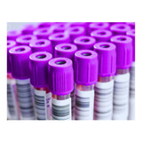 Tubo Edta K2 2 0ml Tampa Roxa C 100 Vidro Labor Care