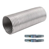 Tubo Extensivo Alumínio 150mm 1m Exaustor 02 Braçadeiras