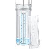 Tubo Externo De Pluviômetro Capacidade De 25 Cm Fácil De Ler Grande Medidor De Chuva E Neve Com Suporte De Montagem Medidor De Chuva à Prova De Congelamento Para Medição De Chuva De Jardim