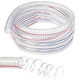 Tubo Flexível De Fio De Aço Resistente Com Fixadores Tubo De Mangueira De Drenagem De PVC De Alta Pressão Tubo De Lago Fio Transparente Reforçado Para Sucção A Vácuo Da Bomba De Porão De Lagoa -2-5 Cm