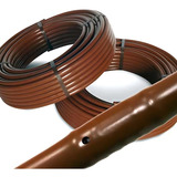 Tubo Gotejador Irrigação Raindrop 8 32 1 2l bobina 10 Mts Cor Marrom