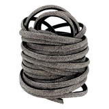 Tubo Meia Cana C Strass 8mm 5 Metros Cor Prata E Preto