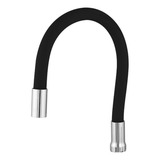 Tubo Para Reposição De Torneiras Gourmet Flexível Preto 3 4 Acabamento Emborrachado Preto