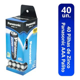 Tubo Pilha Palito Aaa 40 Unidades Panasonic Brinquedos