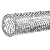 Tubulação De PVC FDA Transparente Reforçada De Alta Pressão Diâmetro Externo De 1 2 Cm X 1 27 Cm De Diâmetro Externo X 15 24 M De Comprimento