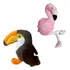Tucano De Pelúcia 25c + 1 Flamingo P 34c Fofinhos Decoração