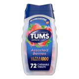 Tums Antacid Ultra Strength 1000 Frutas Sortidas 72 Unid