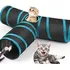 Túnel T Para Gato Pet Dobrável 3 Entradas Cor Azul Fox Pet