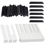 TUOREN Substituição De Teclas De Piano 88 Teclas De Piano De Plástico Conjunto Completo De Chaves De Piano Preto E Branco Kit De Reparo De Chave De Piano