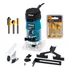 Tupia Elétrica 6mm 500w Wesco C  Kit 3 Fresas Evjf 03 110v