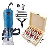Tupia Laminadora 900w Jogo De Fresas 15 Peças 6mm 30000rpm 220 Volts 