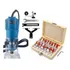Tupia Laminadora 900w   Jogo De Fresas 15 Peças 6mm 30000rpm
