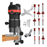 Tupia Laminadora Manual 800w 6mm Jogo Fresas 15pçs 110v 220v