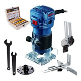 Tupia Laminadora Manual Profissional C Kit Fresa Tupia 12pç