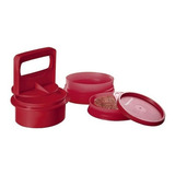Tupperware Modelador Prensador De Hambúrguer Com 3 Formas