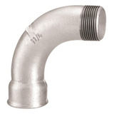 Tupy Curva Macho femea Ferro Galvanizado 1 4
