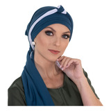 Turbante Azul Petroleo Tiara