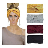 Turbante Bandana Tiara Larga Headband Faixa Para Cabelo Moda Cor Preta