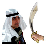 Turbante Branco Sheik Árabe Carnaval Fantasia