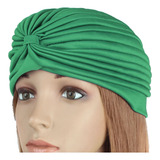 Turbante Feminino Indiano Cores De Atacado Cor Verde Desenho Do Tecido Liso