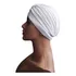 Turbante Feminino Tipo Indiano Touca Inteiro Fechado Cor Branco