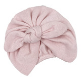 Turbante Infantil Touca Tricot Bebê Menina Nó Recém Nascido