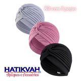 Turbante Torço Para Queda De Cabelo Touca Elegante Kit C 3