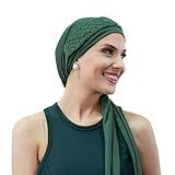 Turbante Touca Com Tiara De Trança Larga Na Cor Escolhida Verde Musgo