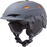 TurboSke Capacete De Esqui Capacete De Snowboard Ventilação Ativa Compatível Com áudio Capacete De Luxo Para Esportes De Neve Com Certificação ASTM De Segurança Para Homens Mulheres E Jovens P 