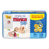 Turma Da Mônica Fralda Descartável Baby Tamanho M Pacote Com 18 Unidades 4 A 9kg