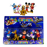 Turma Do Mickey Mouse C 5 Personagens Miniaturas Mede 10 Cm