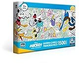 Turma Do Mickey - Quebra-cabeça 1500 Peças Panorâmico - Toyster Brinquedos, Multicolorido