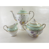 Tuscan Bule Açucareiro E Cremeira Em Porcelana Inglesa